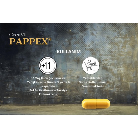 CreaVit Pappex® 120 Kapsül 3 KUTU (2 Aylık Avantajlı Paket)