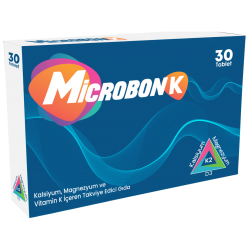MicrobonK (Kalsiyum, magnezyum ve Vitamin K2 içeren takviye edici gıda )