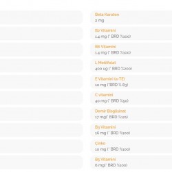 İNNATE PRONATAL OMEGA 3 içeren takviye  edici gıda.