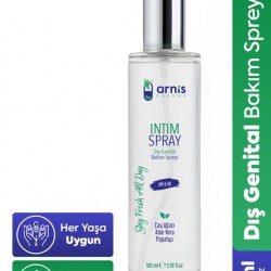 Arnis Pharma Dış Genital Bölge Spreyi – Çay Ağacı, Aloe Vera, Papatya Özlü Kadın Hijyen Spreyi